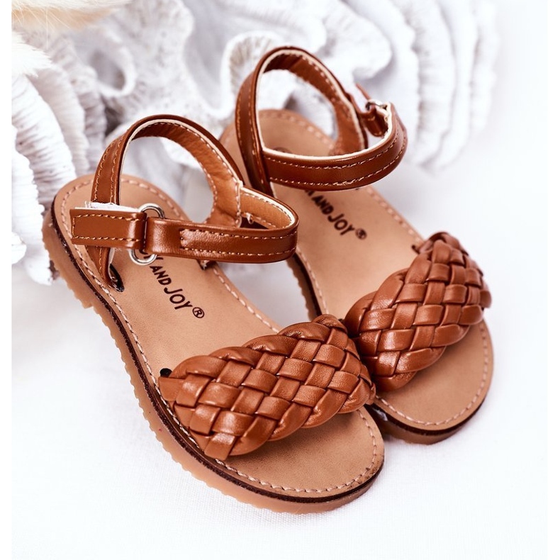 Sandali Per Bambini Con Intrecciato Cammello Bailly marrone 2