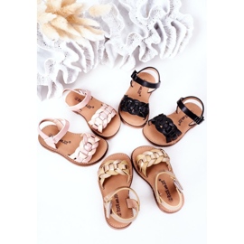 Sandali Per Bambini Con Motivo Serpente Golden Baxlee d'oro 1