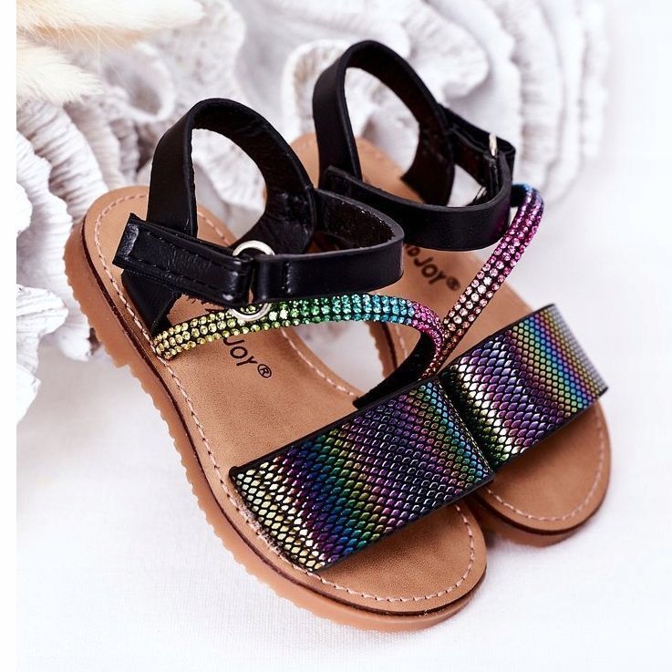 FR1 Sandali Per Bambini Con Paillettes Nero Blake ['nero', 'multicolore'] 2