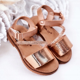 FR1 Sandali Per Bambini Con Paillettes Rose Gold Blake d'oro 1