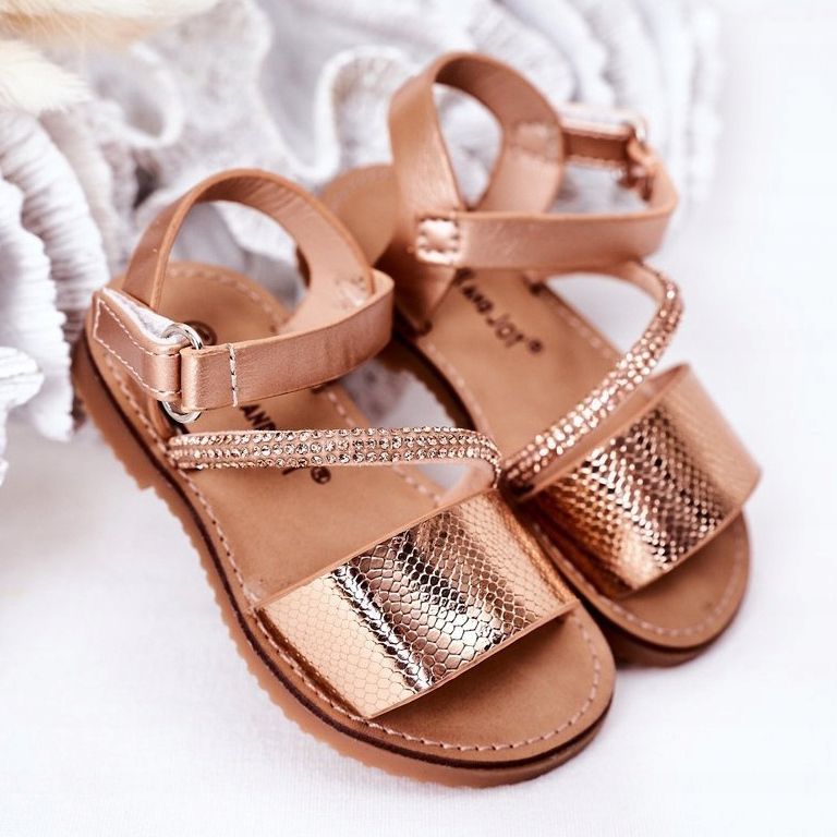 FR1 Sandali Per Bambini Con Paillettes Rose Gold Blake d'oro 1