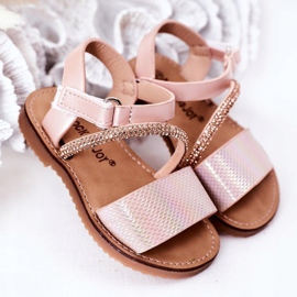 FR1 Sandali Per Bambini Con Paillettes Rosa Blake 2