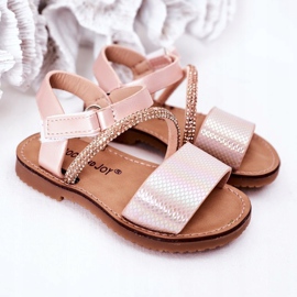 FR1 Sandali Per Bambini Con Paillettes Rosa Blake 1