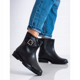 SHELOVET Galosce con fibbia decorativa nero 1