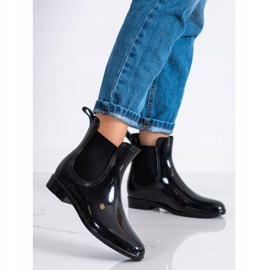 SHELOVET Galosce slip-on con elastico nero 1