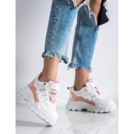 SHELOVET Sneakers bianche di Fahion bianca 2