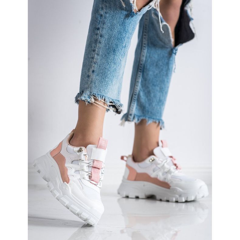 SHELOVET Sneakers bianche di Fahion bianca 2