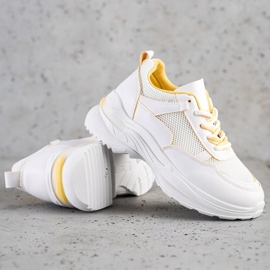 SHELOVET Scarpe da ginnastica bianche alla moda bianco 1
