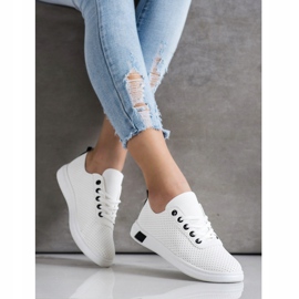 SHELOVET Sneakers traforate bianca 2