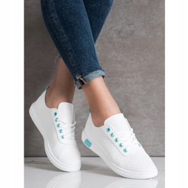 SHELOVET Sneakers traforate bianca 1