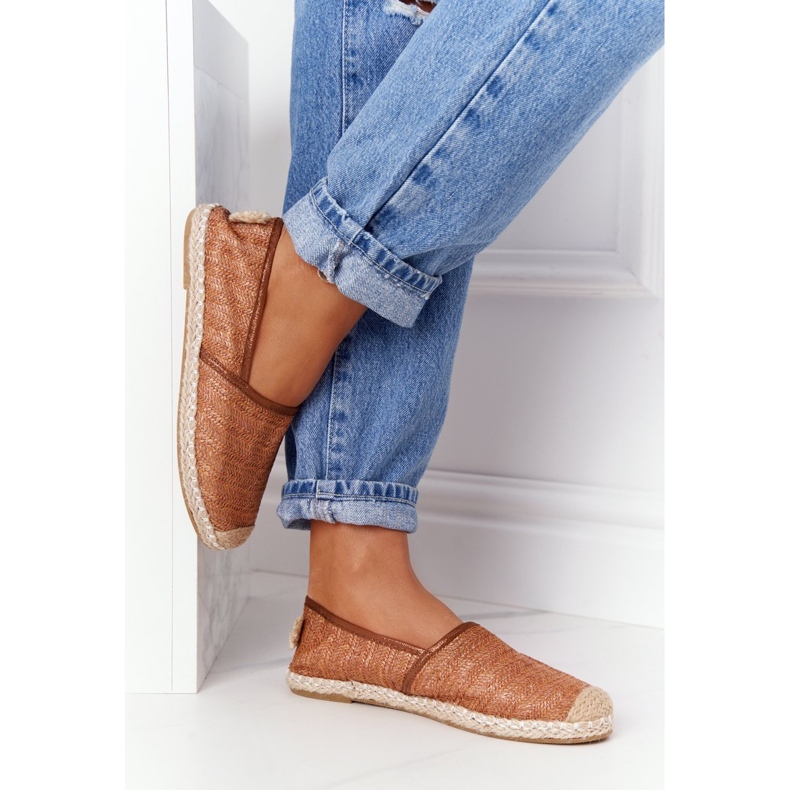Espadrillas Su Paglia Lu Boo Suola Marrone 1