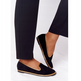 Mocassini Donna Scamosciati Lu Boo Nero 1