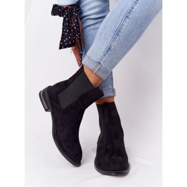 Caldi stivaletti in pelle scamosciata Stivali Jodhpur Lu Boo Black nero 1