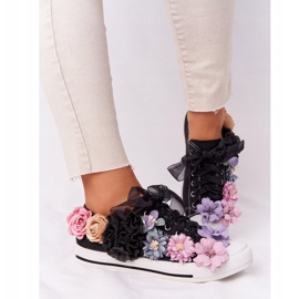 Sneakers Con Fiori Lu Boo Nere nero 2