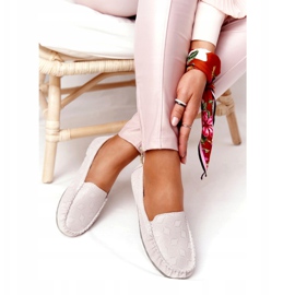 Mocassini ecologici in pelle Rio Flore grigio 2