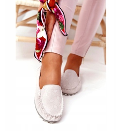 Mocassini ecologici in pelle Rio Flore grigio 1