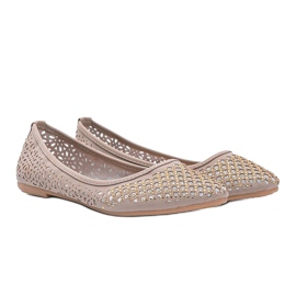 Ballerine traforate beige Porto Novo 1