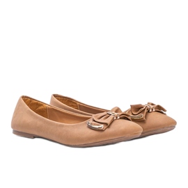 Ballerine cammello con fiocco Best of marrone 1