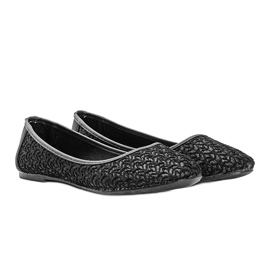 Ballerine in pizzo Chuwi nero lucido 1