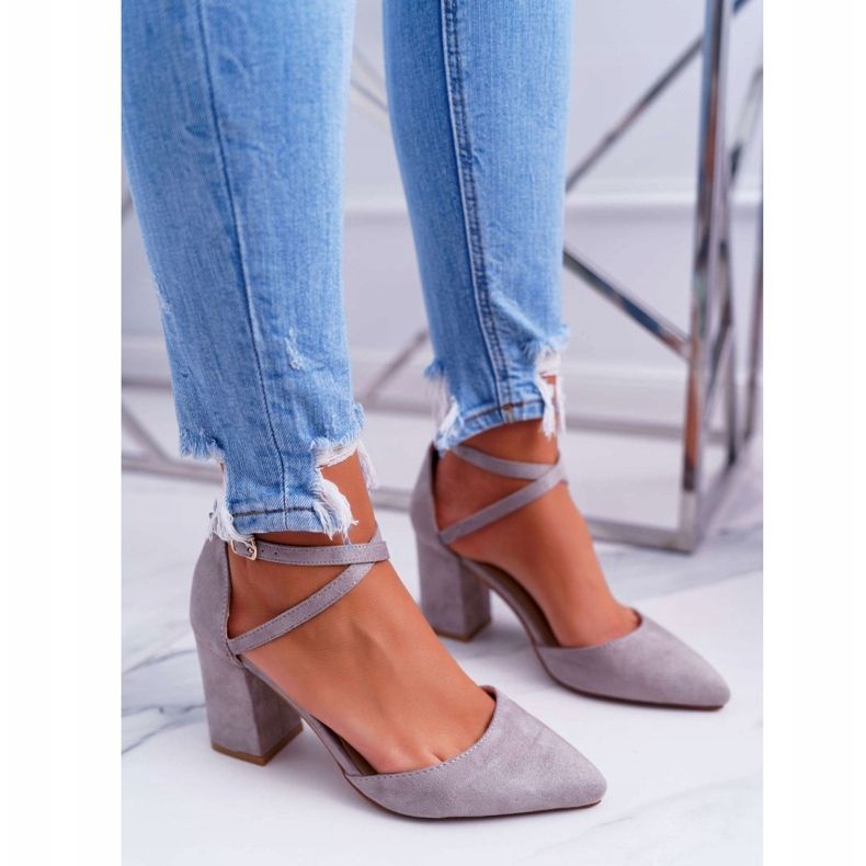 PS1 Décolleté Da Donna Con Tacco In Spitz Grey Cosmo grigio 1