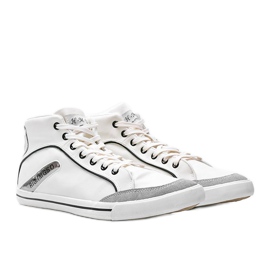 Sneakers bianche da uomo alte alla caviglia di Hugo bianca 1