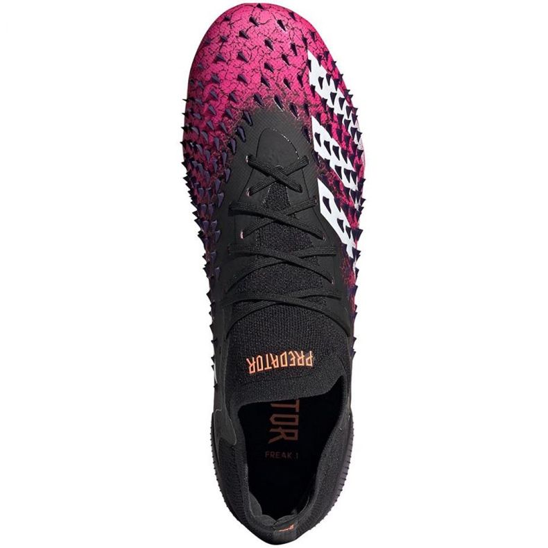 Scarpe da calcio Adidas Predator Freak.1 L Fg M FW7244 bianco, nero, rosa nero 1