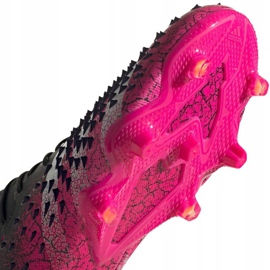 Scarpe da calcio Adidas Predator Freak.1 L Fg M FW7244 bianco, nero, rosa nero 2