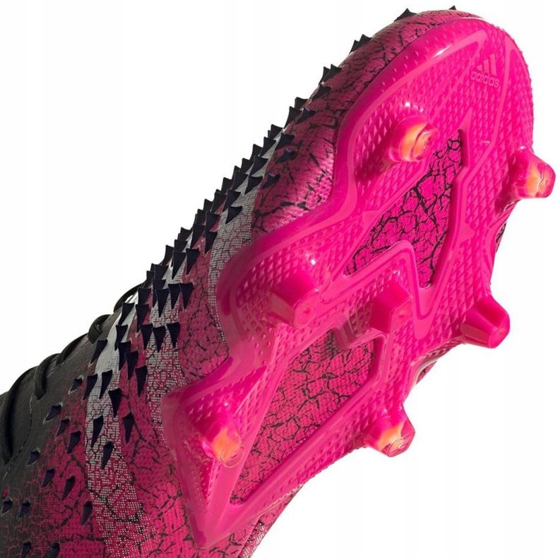 Scarpe da calcio Adidas Predator Freak.1 L Fg M FW7244 bianco, nero, rosa nero 2