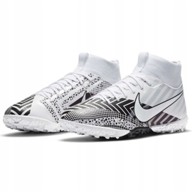 Scarpa da calcio Nike Mercurial Superfly 7 Academy Mds Tf Jr BQ5407 110 bianco, bianco, nero bianca 1