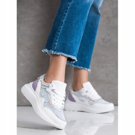 Sweet Shoes Sneakers Con Glitter bianca viola 2