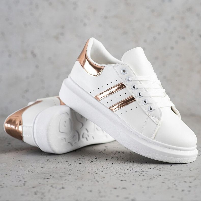 SHELOVET Sneakers Classiche Con Righe bianco 1