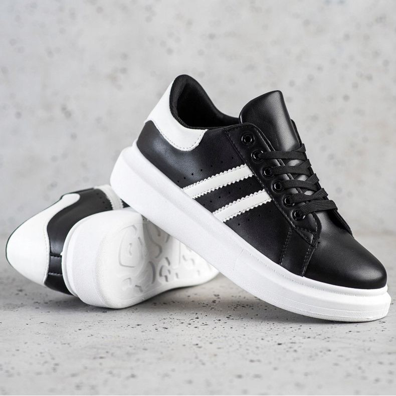 SHELOVET Sneakers Classiche Con Righe nero 1