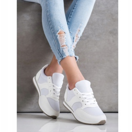 SHELOVET Scarpe sportive con rete bianco 2