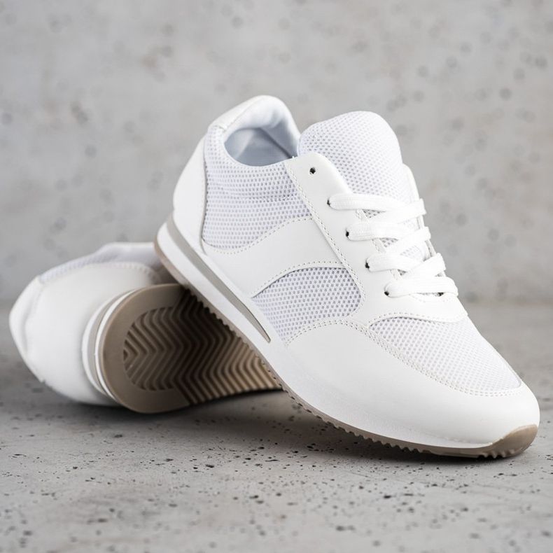 SHELOVET Scarpe sportive con rete bianca 1