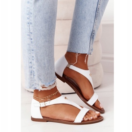 Sandali in pelle da donna Nicole 2648 Bianco 1