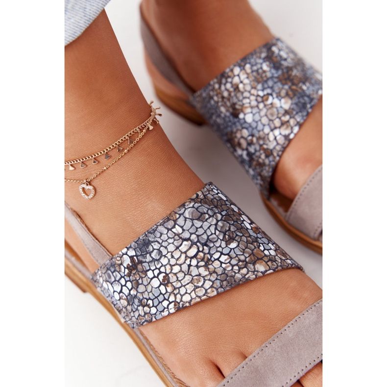 Sandali in pelle Maciejka 05167-10 Beige scuro multicolore 1