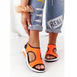 S.Barski Sandali Slip-On Arancioni Zoey nero arancia 1