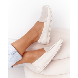 S.Barski Mocassini Donna Pelle S. Barski 97630 Ecru 1