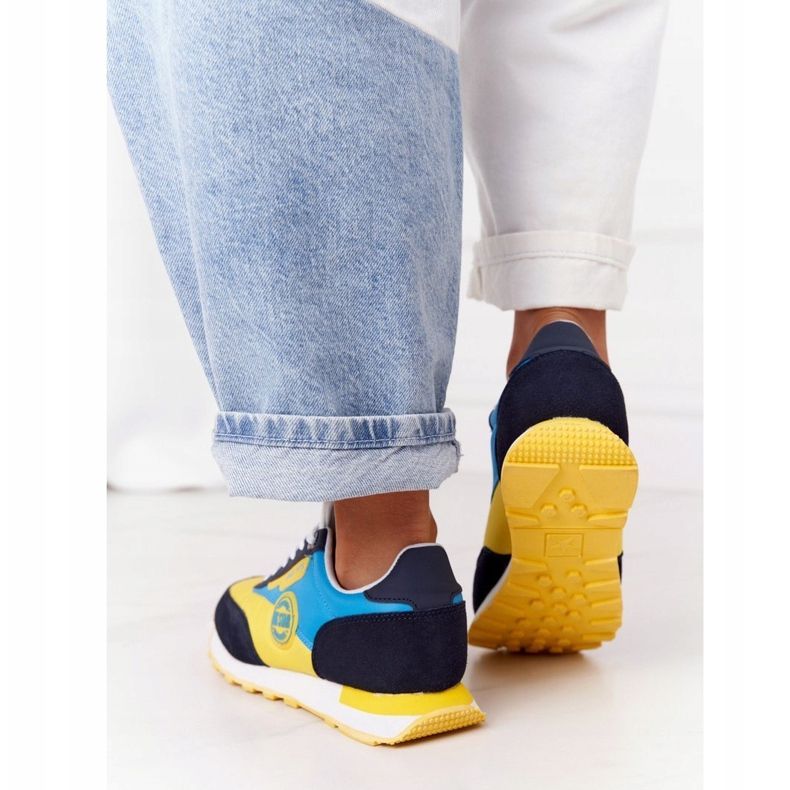 Scarpe sportive da donna Memory Foam Big Star HH274525 Giallo-Blu 1