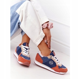 Scarpe Sportive Donna Memory Foam Big Star HH274567 Blu-Arancio arancia 1