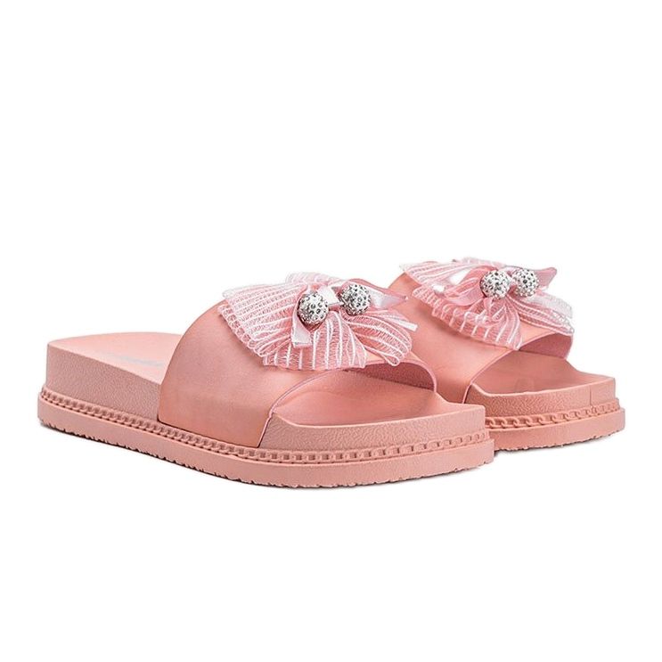 Pantofole rosa con fiocco Dido 1