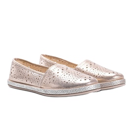 Espadrillas Winnie oro traforate d'oro 1