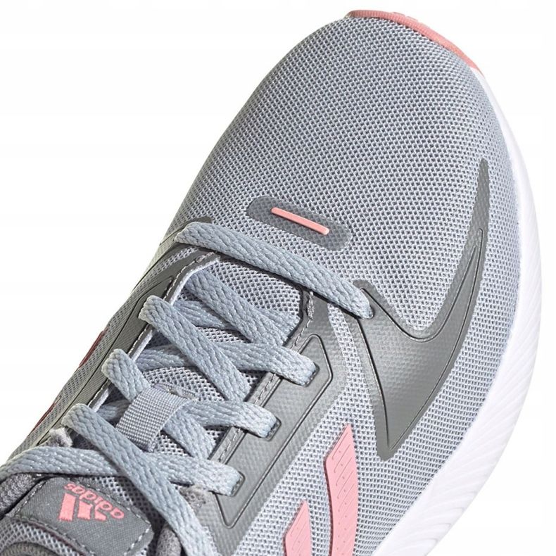 Adidas Runfalcon 2.0 K scarpe bambino grigio-rosa FY9497 3