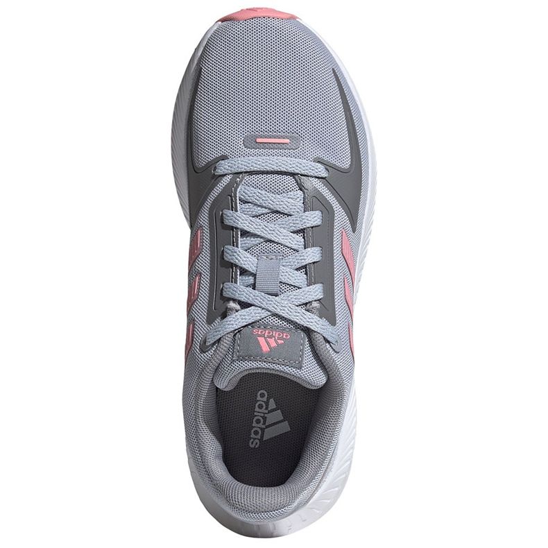 Adidas Runfalcon 2.0 K scarpe bambino grigio-rosa FY9497 1
