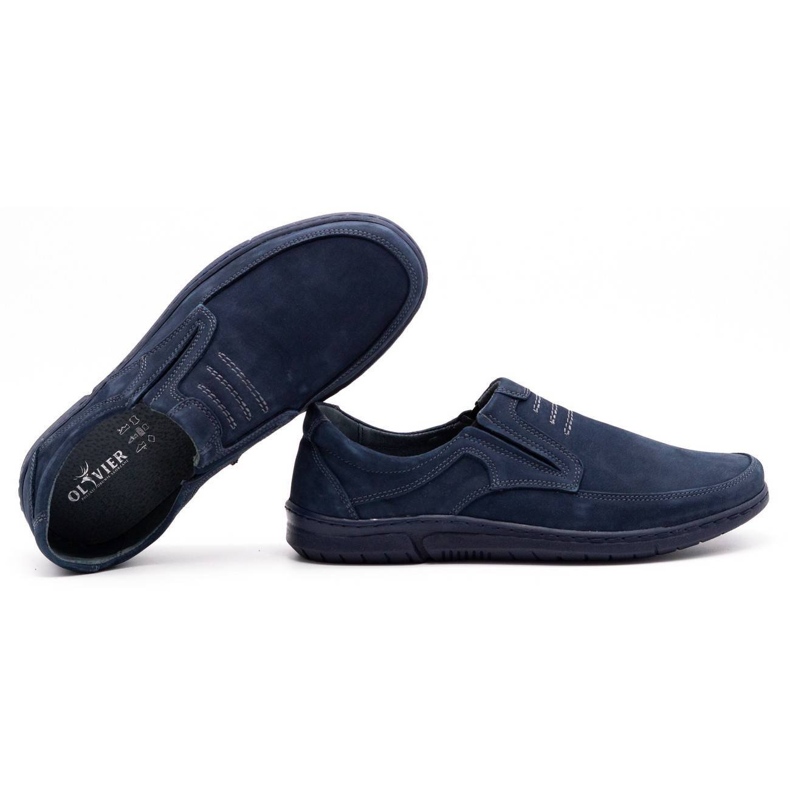 Olivier Slip-on uomo 7053 blu navy scarpe 2