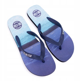 Pantofole da uomo Infradito Big Star DD174672 Blu 1