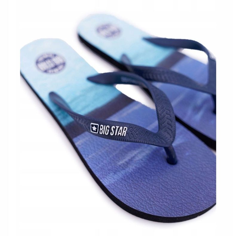 Pantofole da uomo Infradito Big Star DD174672 Blu 2