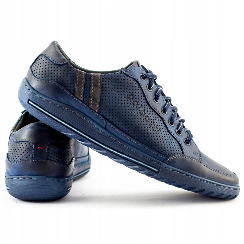 Polbut JOK31 scarpe da uomo casual blu navy 3