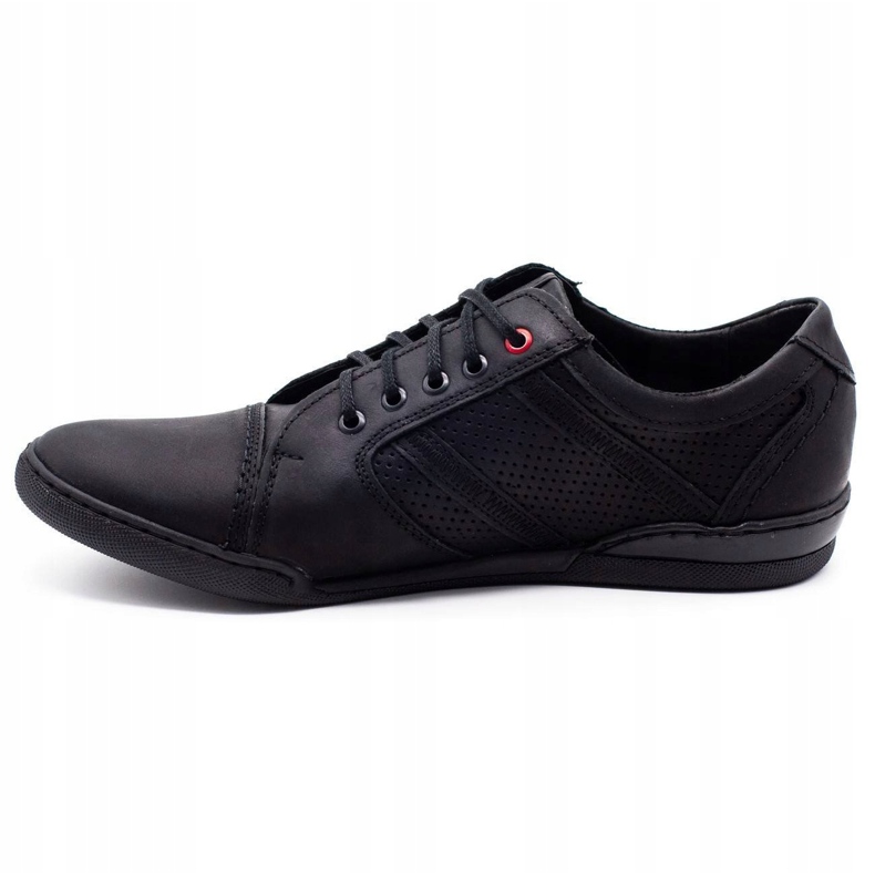 Polbut Scarpe casual da uomo R3 Perforation Black nero 2