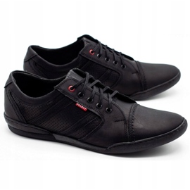 Polbut Scarpe casual da uomo R3 Perforation Black nero 3